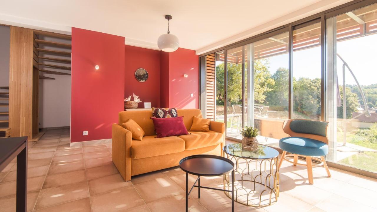 Villa Belle Vue Avec Jacuzzi Privatif Sarlat-la-Canéda Exterior foto